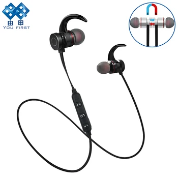 

YOU FIRST Wireless Earphones Sport Magnetic Metal Stereo Wireless Headphones Bluetooth Earphone For Phone Auriculares With Mic
