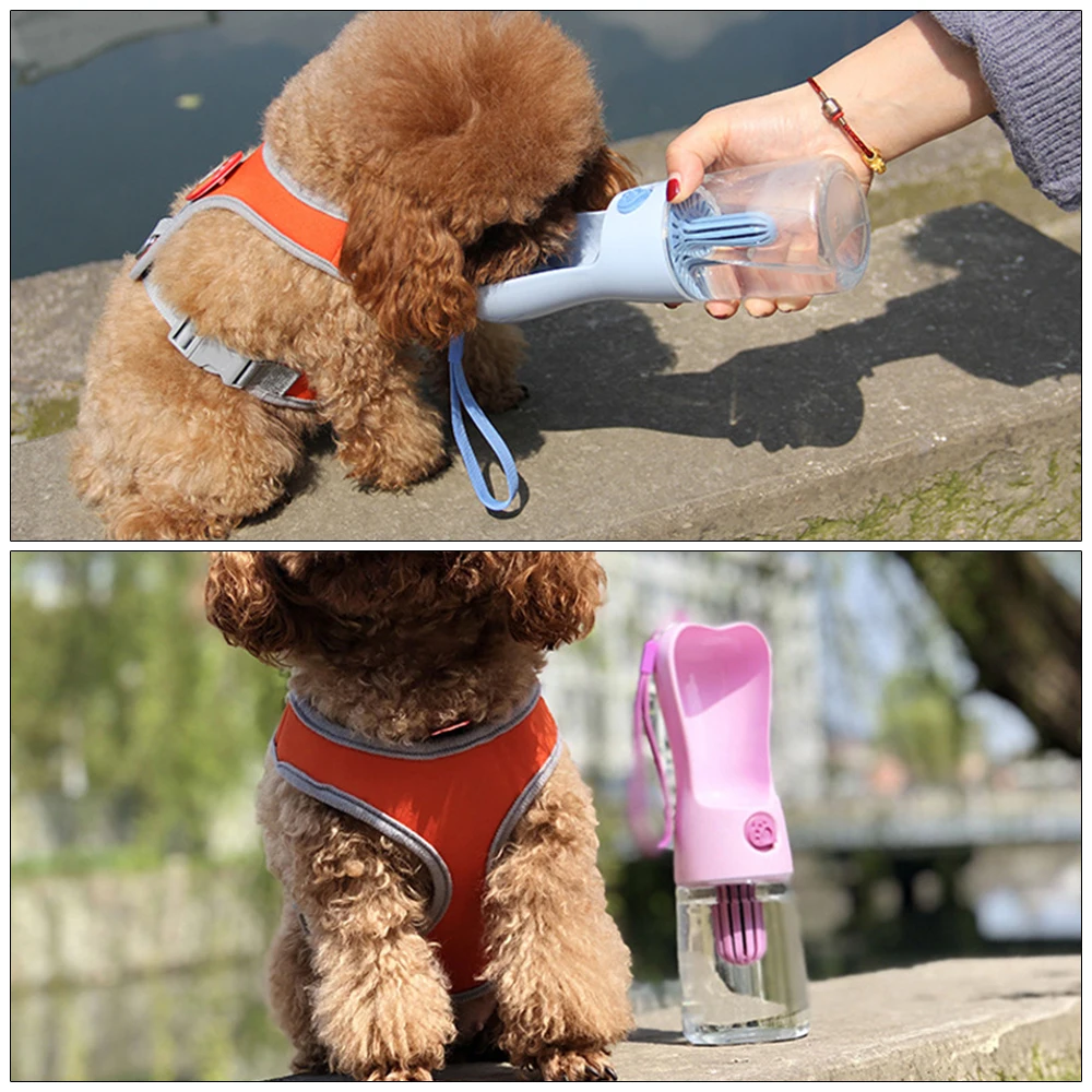 Новейшая для домашних собак кошка бутылка для воды портативные чашки для путешествий наружная подача питьевой воды чаша 250 мл маленькие большие собаки товары для домашних животных