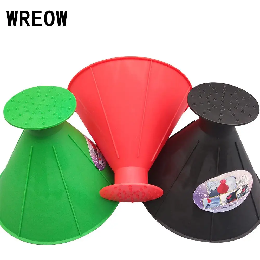 

2PCS Car Windshield Ice Scraper for Car Window Scraper Remove Snow Shovel Cone Shaped Funnel Round Scrapers Cleaning Snow Tool
