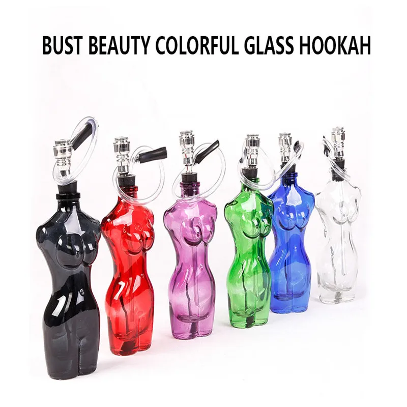 Smoker Colorful Glass human body shisha pipe high quality hookah