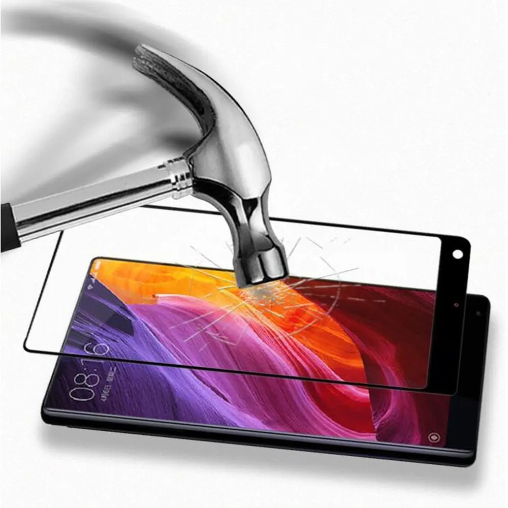9H полное покрытие Защитная стеклянная пленка для экрана Xiaomi Mi Mix Max 2 Mix2 Max2 чехол с