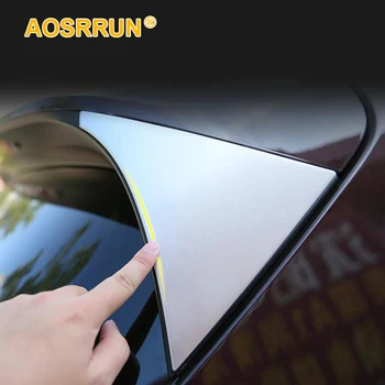 

Stainless steel rear wing delta patch rear trunk rear wing sequins Cover Car Accessories For porsche cayenne 2018 2019