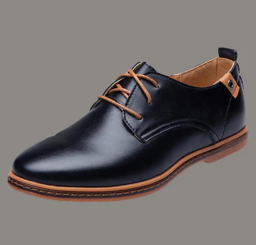 

2019 luxury designer Leather Men Wedding Shoes Fashion Men formal Flats Comfortable Office shoe Men Dress Shoes Plus Size 38-48