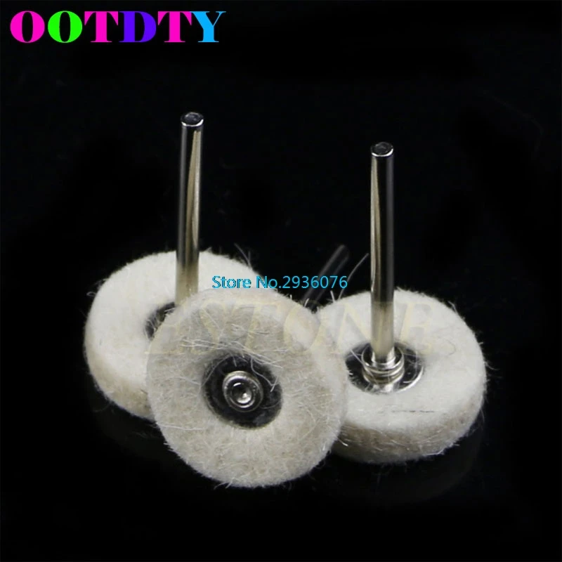 

10Pcs Fine Wool Polishing Buffing Wheels Dremel Accessories for Rotary Tool 25mm APR5