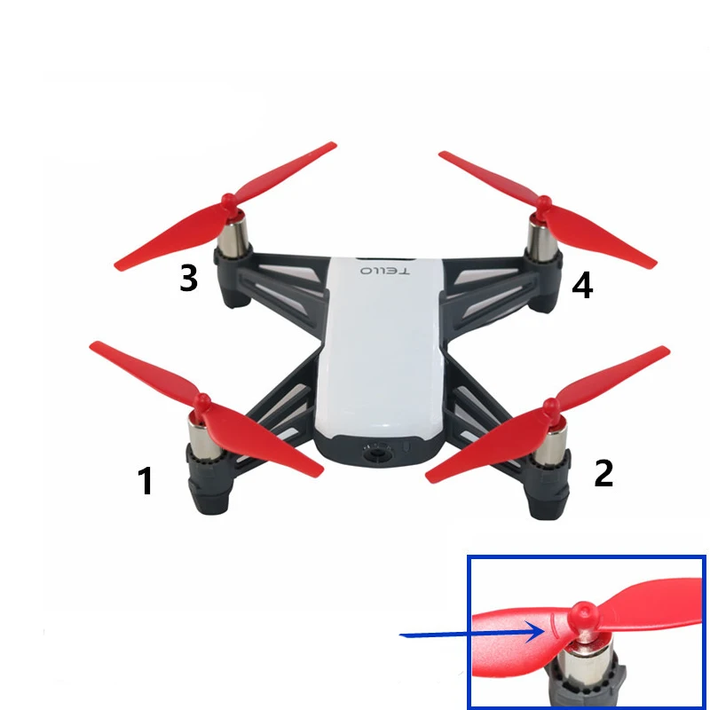 4 пары пропеллеров лопасть пропеллера запчасти для DJI TELLO Drone