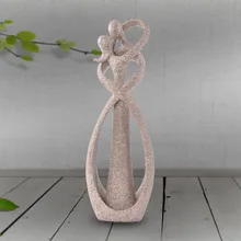 9 pulgadas arenisca blanco beso amante figurillas boda decoración aniversario recuerdos Vintage hogar Decoración regalo de Navidad