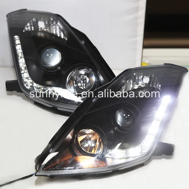 

For NISSAN for 350Z LED Head Lights 2003-2005 Year Black Housing SN