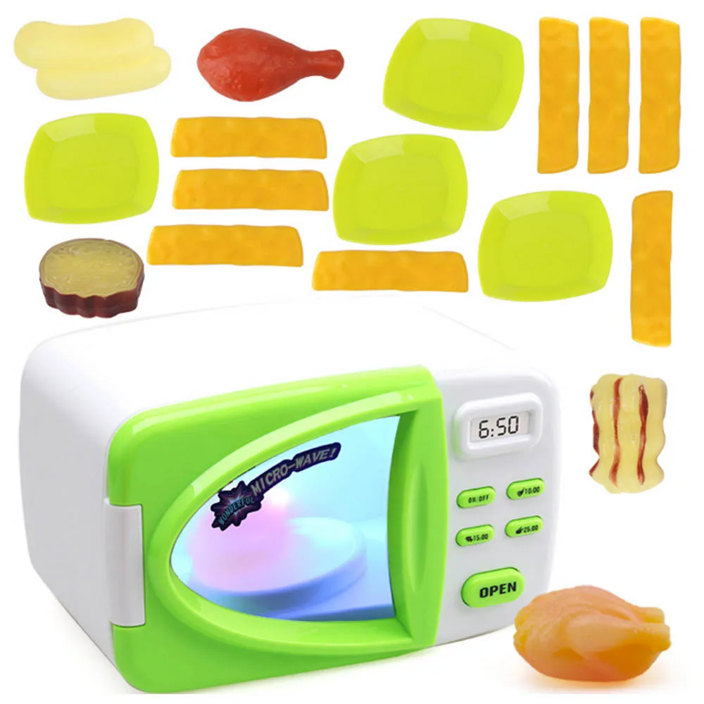

Children Kitchenware Microwave oven Toy Baby Kitchen Pretend Play Home Appliances Oven Machine Simulation Early educational toy