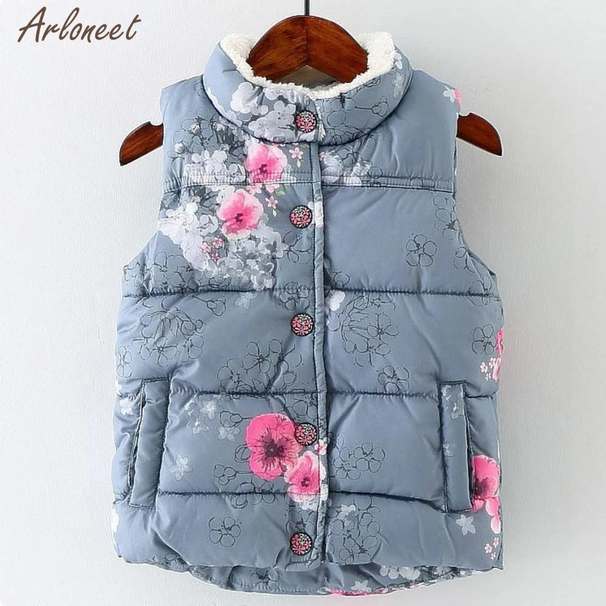 

2019 baby coat winter warm Kid Infant Floral Jackets Baby Toddler Warm Waistcoat Clothes Coat 27