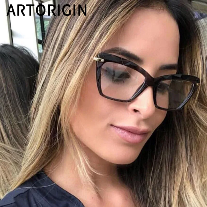

Fashion Quality Cat Eye Glasses frame for Women Transparent Solid Spring Hinge Female Eyeglasses Sexy Decoration Glasses