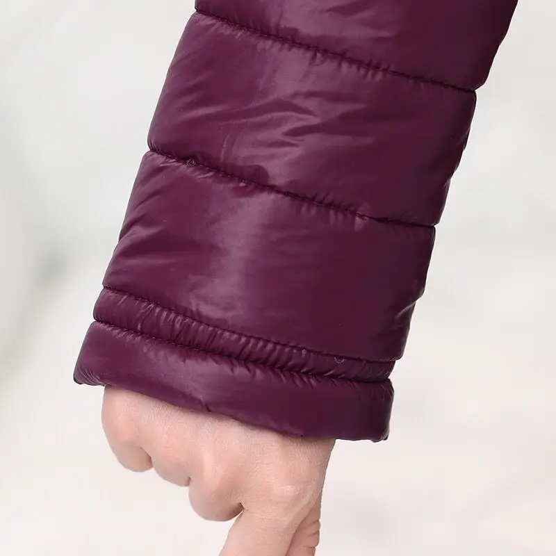 Осенне-зимняя женская куртка размера плюс, женская тонкая верхняя одежда, одноцветные пальто, короткие женские тонкие базовые Топы с хлопковой подкладкой
