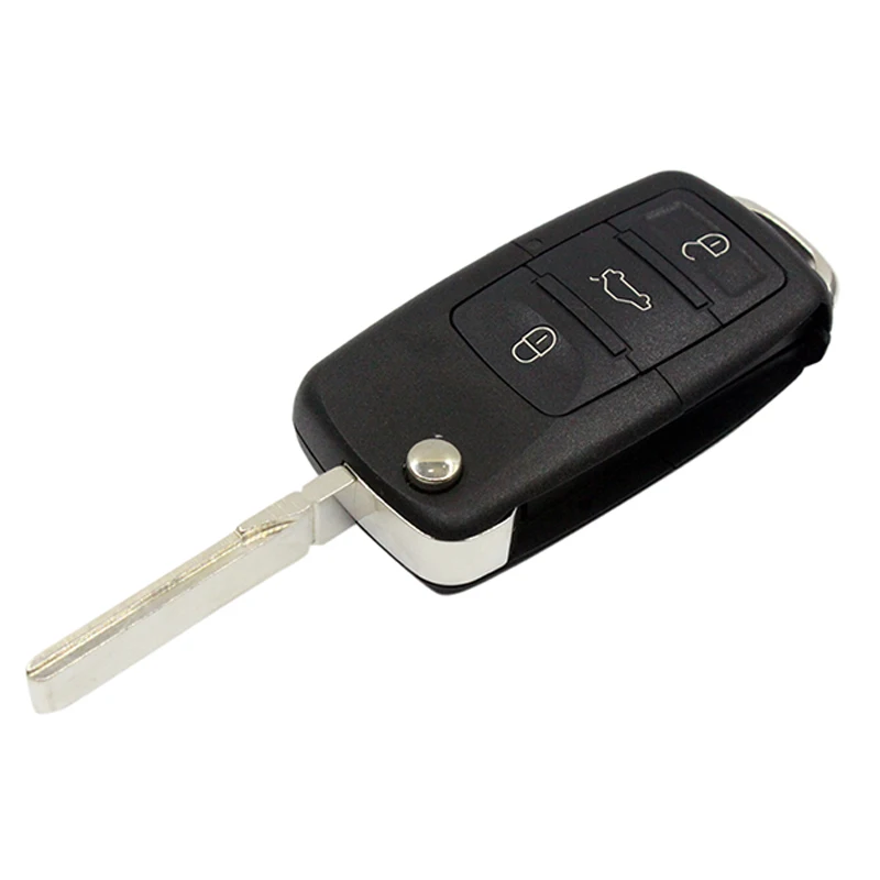 HAUSNN 4 кнопки(3+ 1 Panic) откидная оболочка ключа дистанционного управления для Volkswagen VW Touareg Switchblade флип чехол-брелок с ключом