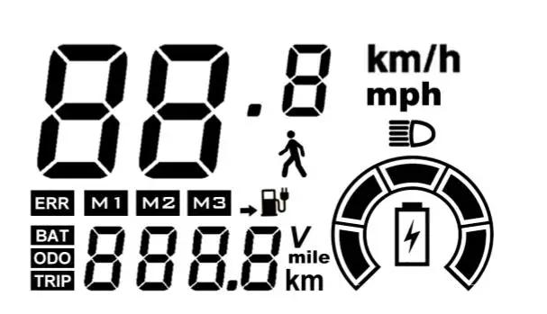 Спидометр/одометр+ дроссельная заслонка+ ЖК дисплей display36v48v60v+ замок/Круиз+ индикатор батареи электрический скутер велосипед MTB трехколесный велосипед DIY часть