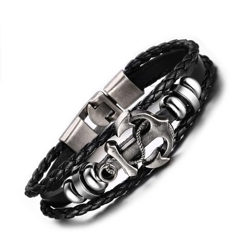 Bracelets & Bangles Retro Leather Bracelets Handcr...