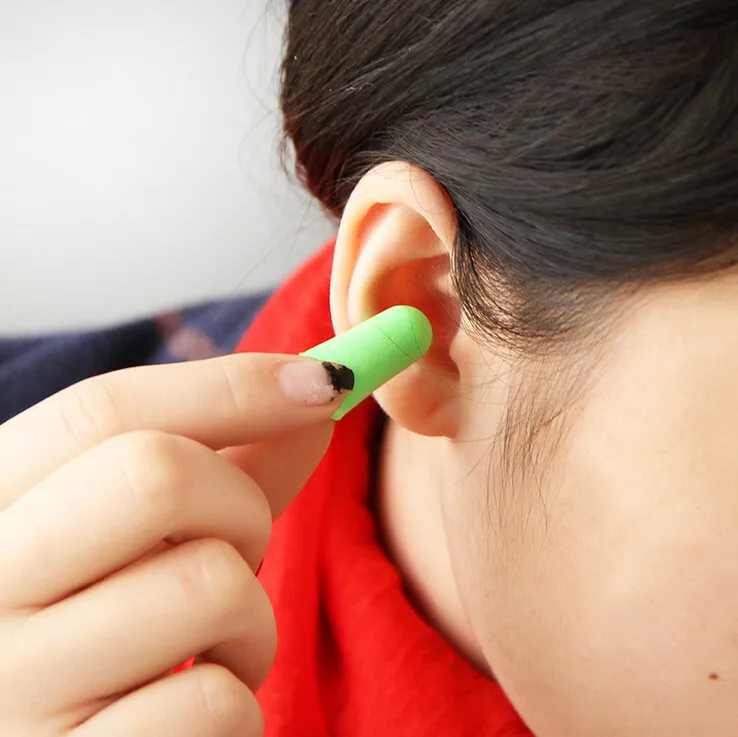 L18 5 пар Конфеты затычки для ушей защита для ушей анти-шум исследование сна Помощник Рабочая затычка для ушей пена упакованы в плстиковую коробку