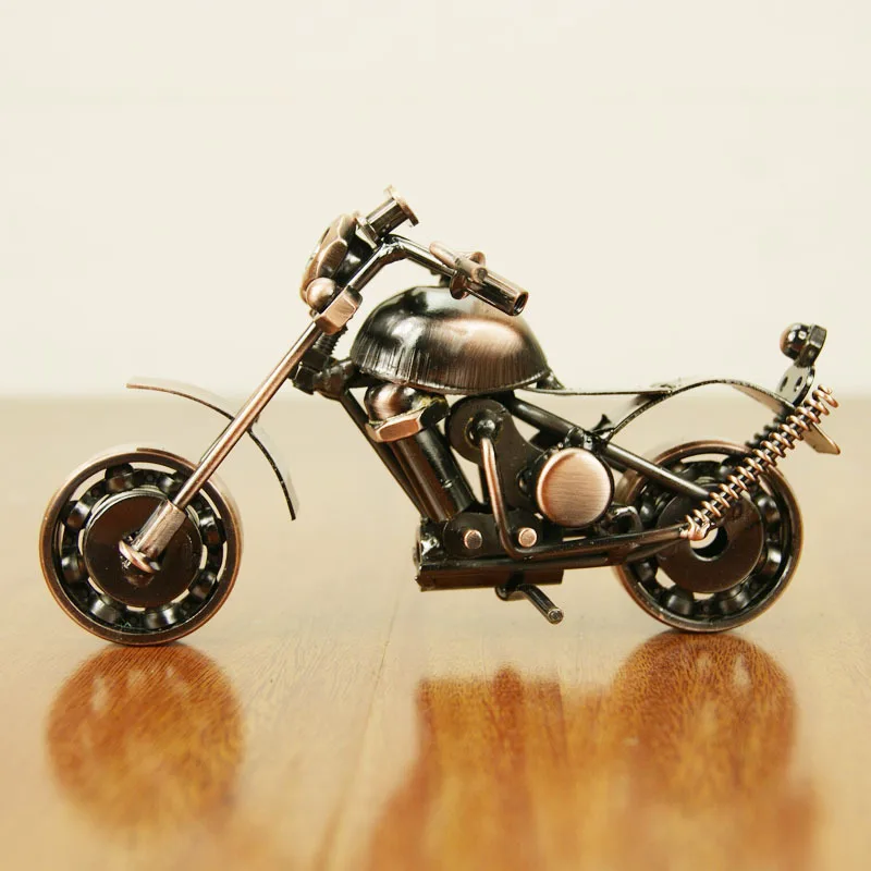 diy metal motorbike model iron motorcycle crafts 3d motor christmas ornaments in bulk