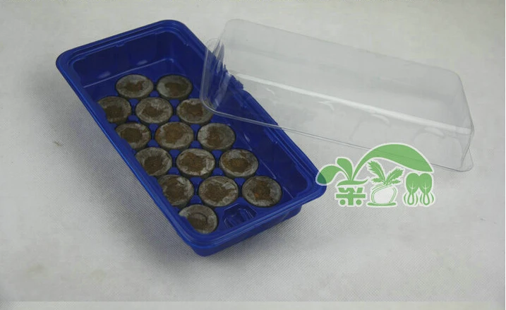 Free shipping 2set 15 hole box nursery pots seedling tray use 30mm jiffy nursery box garden