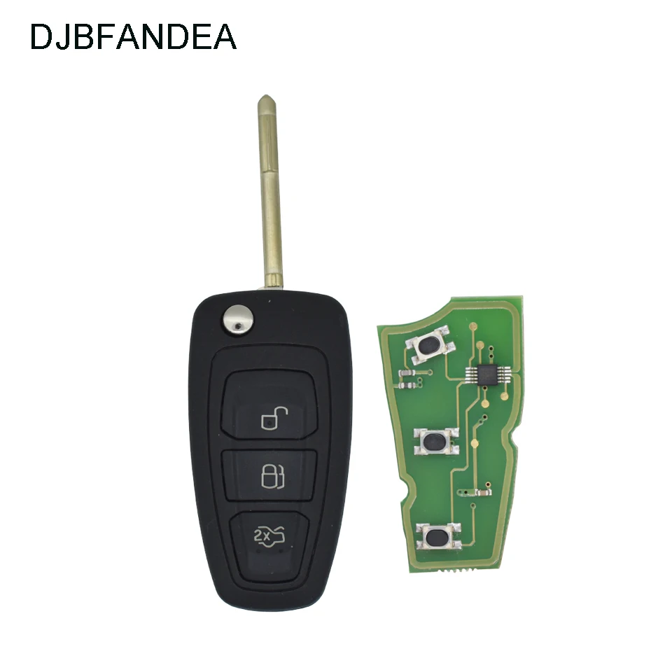 DJBFANDEA 315 МГц/433 МГц 3 кнопки Автомобильный Дистанционный ключ для Ford Focus Mk1 Mondeo 1999-2007