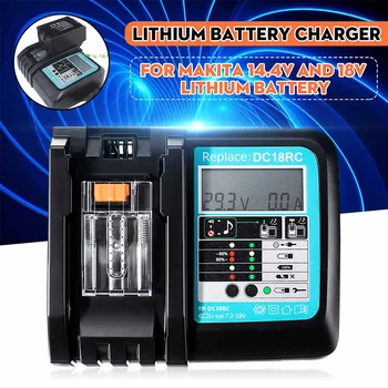 

DC18RC Fast Lithium-Ion Battery Charger BL1830 BL1840 BL1850 For Makita Battery