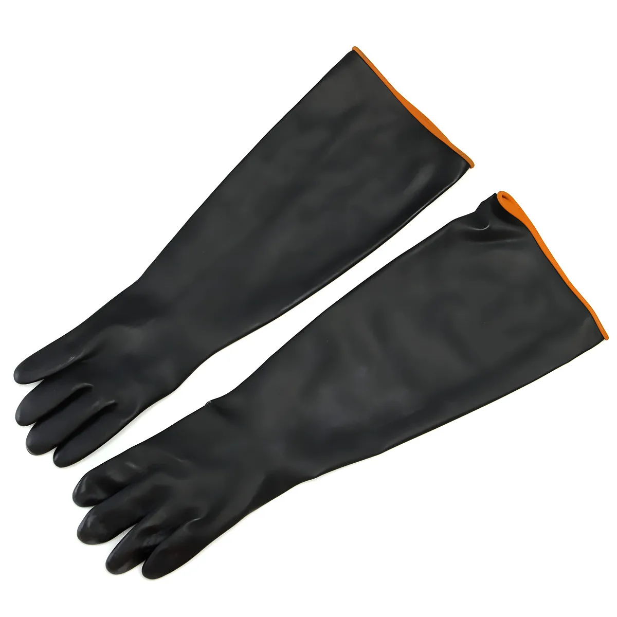 

NEW Latex Industrial Rubber Gloves Acid and Alkali Resistant Anti-corrosion Black Workplace Safety Protective Glove