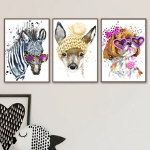 Zebra Deer Dog Nordic Posters And Prints Wall Art Canvas Painting Animal Wall Pictures Kids Baby Boy Girl Room Decor Zebra Deer Dog Nordic Posters And Prints Wall Art Canvas Painting Animal Wall Pictures Kids Baby Boy Girl Room Decor