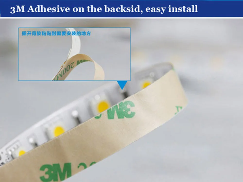 CHINCOLOR Led strip 5050 SMD DC24V light 5M 300led flexible ribbon non-waterproof indoor 6 color options factory sale DA (6)