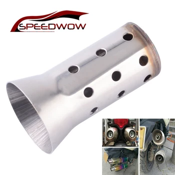 

SPEEDWOW 51mm Motorcycle Universal Muffler Silencer Noise Sound Eliminator Exhaust DB Killer Silencer Pipe Tip For Honda Yamaha