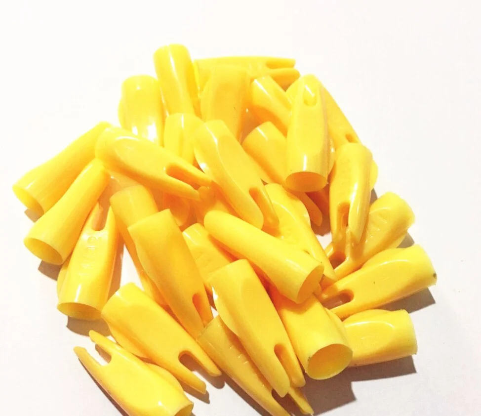 

50PCS 11/32'' ID ARROW NOCK Cedar Wood arrow nocks Traditional for DIY colorful nocks for wooden Shasts OD 8mmarrows