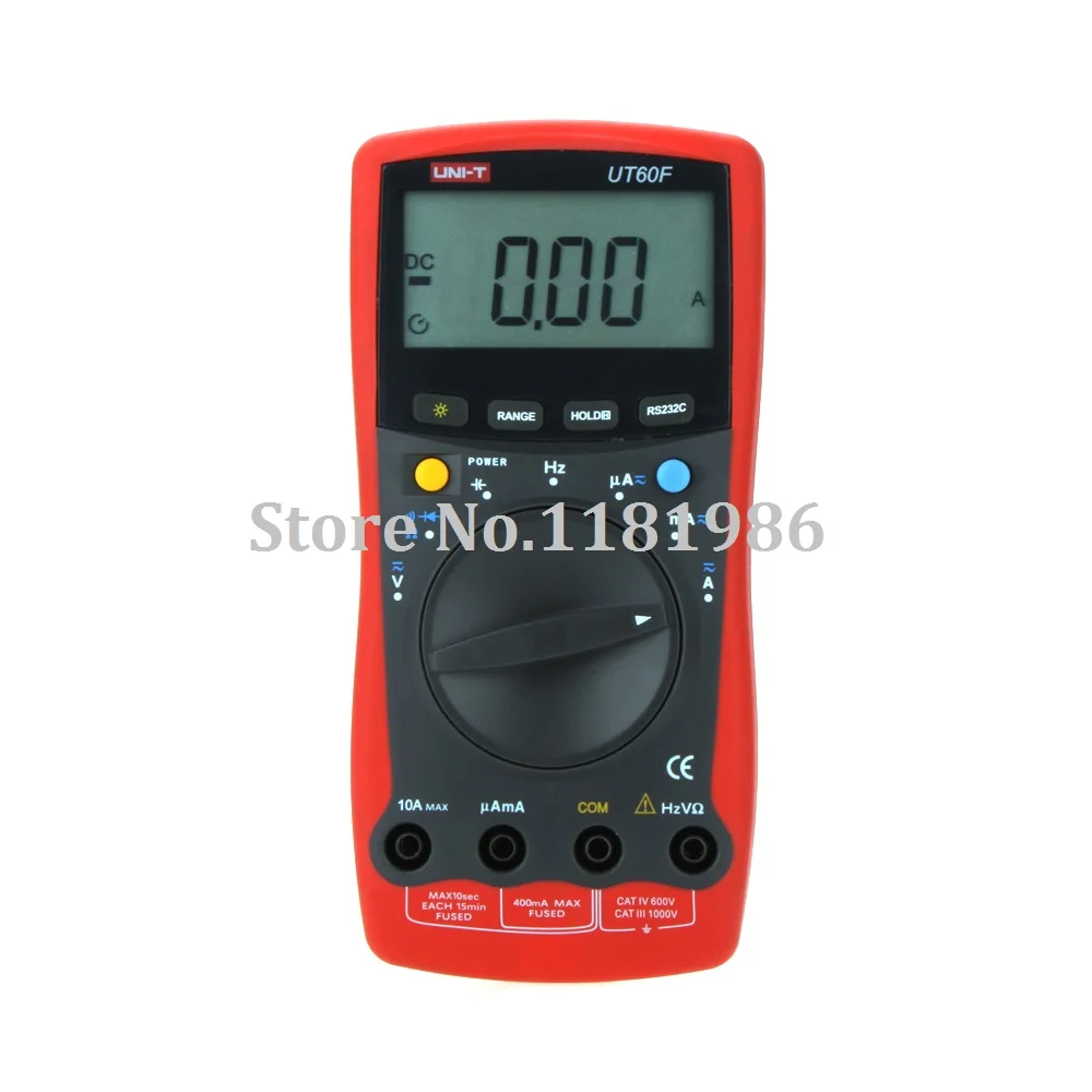 

UNI-T UT60F RS-232C Auto Ranging DMM Digital Multimeters w/ Frequency Capacitance Test Ammeter Multitester with LCD Backlight