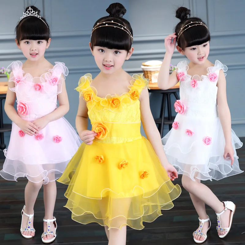 

Children's Wear 4 Girls 5 Summer 6 Dress 7 Girls 8 Pure Cotton Dress 9 Children Summer Wear 12 - Year - Old Princess Dress