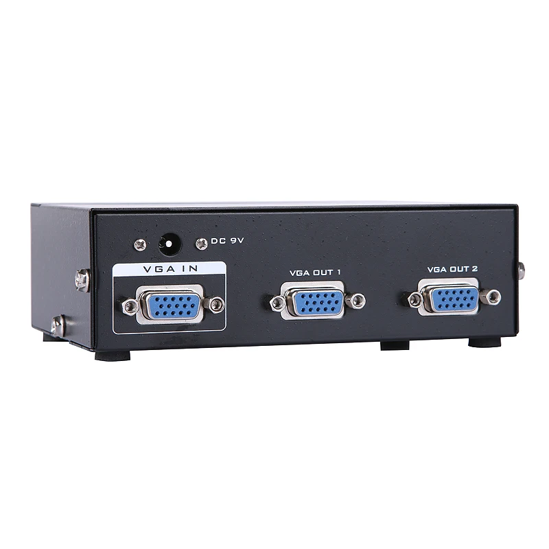 350 мГц 2 Порты и разъёмы S VGA Splitter 1 предмет 2 Порты и разъёмы VGA SVGA Мониторы ТВ Video Splitter Box 1 шт. для 2 Мониторы s