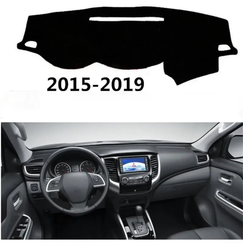 

For Mitsubishi Triton 2015-2019 For Left-hand Drive 1PC Car Dashboard Mats Cover Sun Shade Dashboard Cover Capter Car Styling