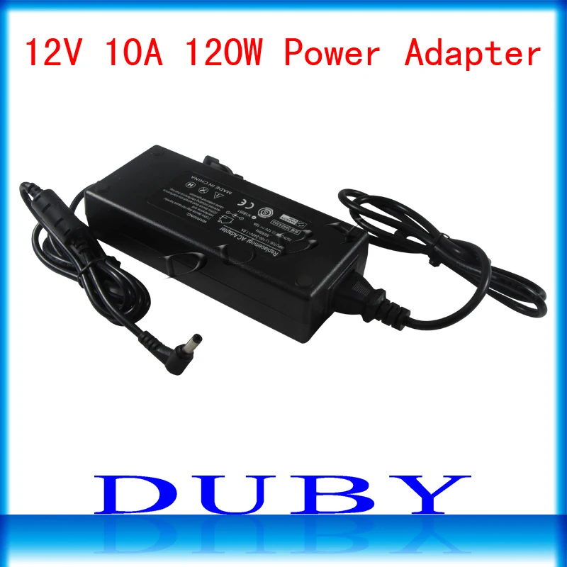 

New Universial AC/For DC 12V 10A 120W Power Supply Charger Adaptor For LED Strip Light CCTV Camera