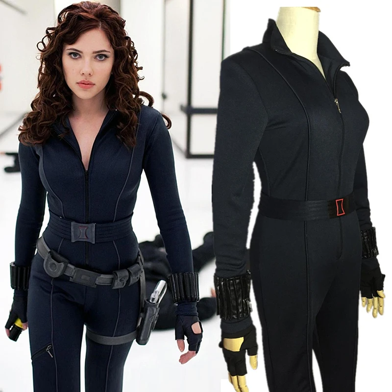Battle Set Captain America 2 Black Widow Cosplay Costume Natasha