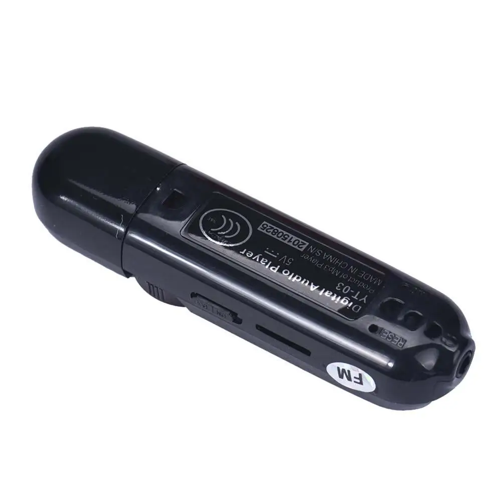 USB MP3 плеер ЖК-дисплей Экран Поддержка флэш-памяти TF плеер MP3 воспроизведения музыки FM радио мини черный Цвет Мода Высокое качество MP3 плеер