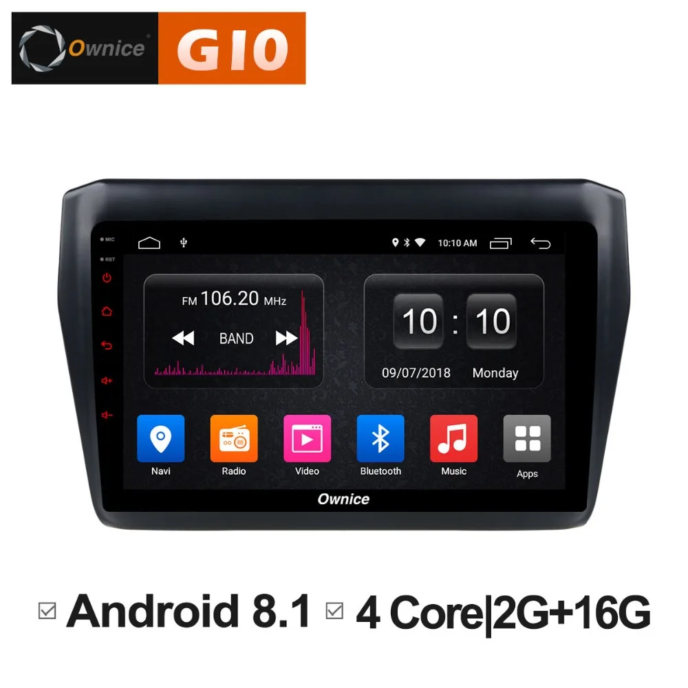 2 Гб ОЗУ + 16 ПЗУ Android 8 1 четырехъядерный dvd-плеер для автомобиля Suzuki Swift 2018
