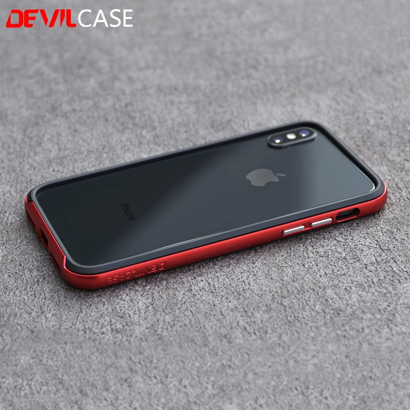 

DEVILCASE for iPhone X 10 XS New Zero Protective Bumper Frame Casing Hybrid Color Cellphone Gadgets