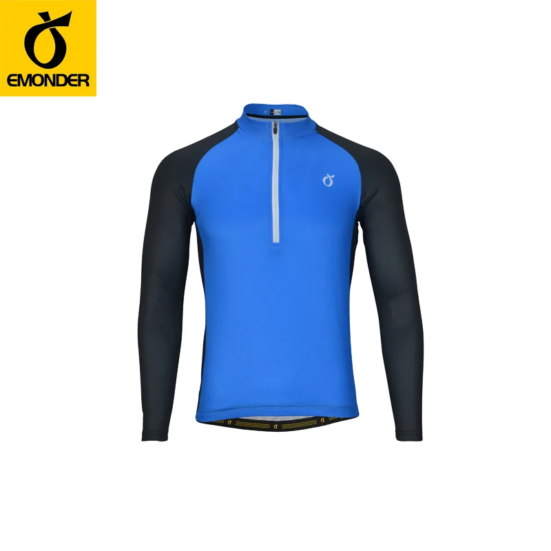 New Half zipper Long Sleeve Cycling Jersey MTB Bike Clothing Wear