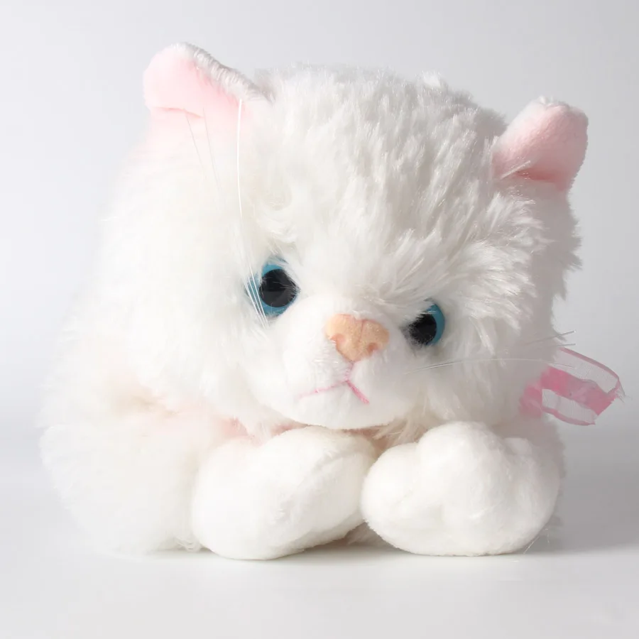white cat doll