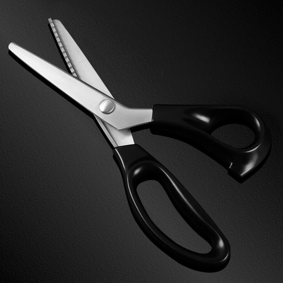 

1PCS 23.5cm Sewing Cut Dressmaking Tailor Shear Pinking Scissor Leather Craft Fabric Upholstery Tool Textile
