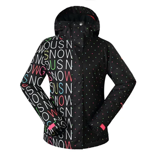 womens black ski jacket