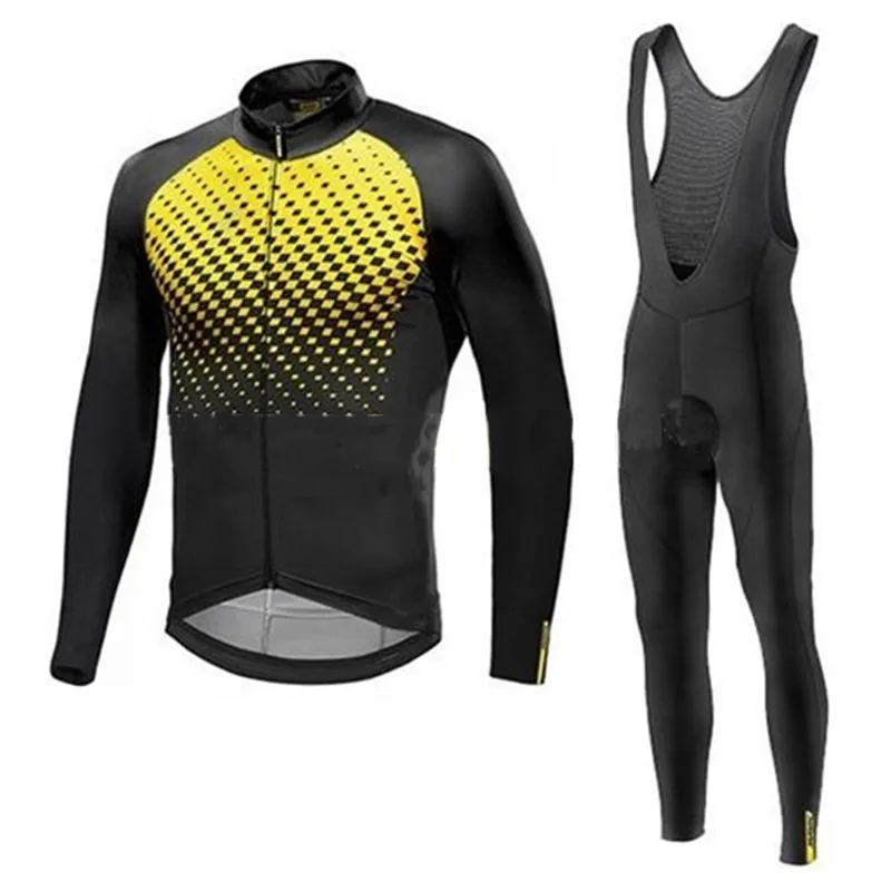 2018 Long Sleeve Ropa Ciclismo Invierno Cycling Jerseys / Winter Thermal Fleece MTB Bicycle Clothing Mavic Bike Clothes