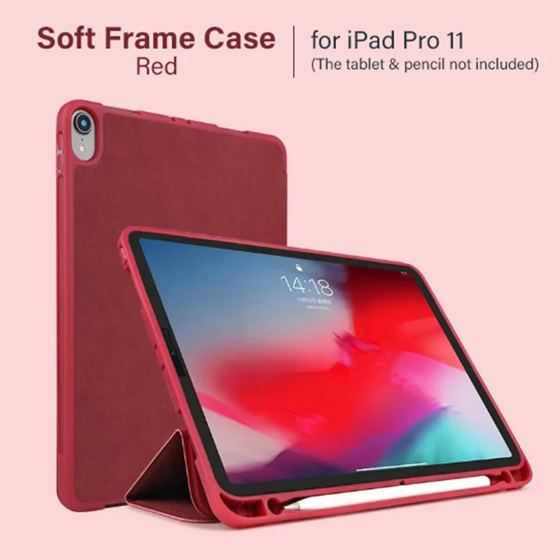 Умный чехол для iPad Pro 11 2018 Оригинал BGR бренд ультра-тонкий интеллектуальный Флип