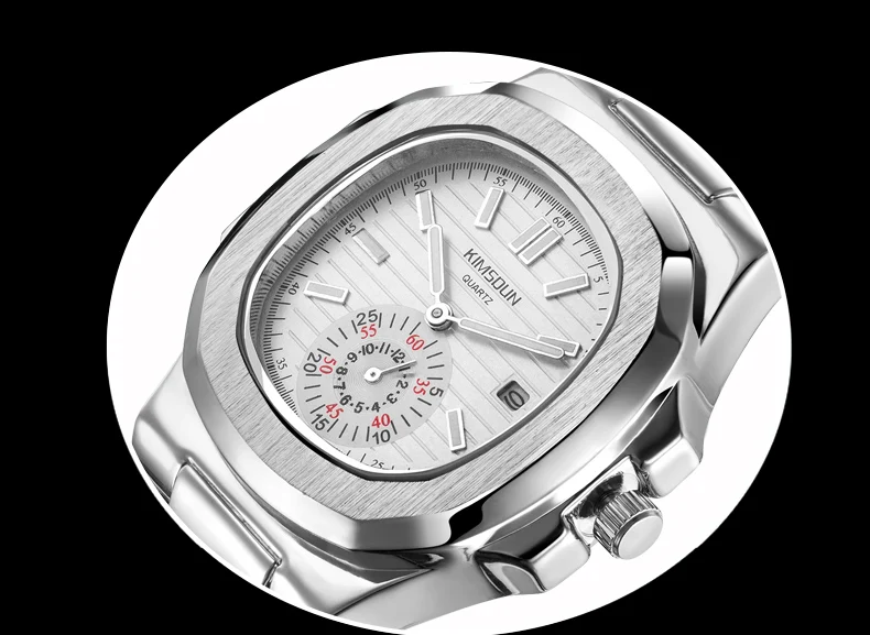 Модные часы из нержавеющей стали, мужские квадратные Бизнес водонепроницаемые кварцевые наручные часы, мужские часы, Erkek Kol Saati