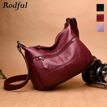 

Rodful soft pu leather shoulder crossbody bags for women 2019 large capacity messenger bag women's female casual cross body bags