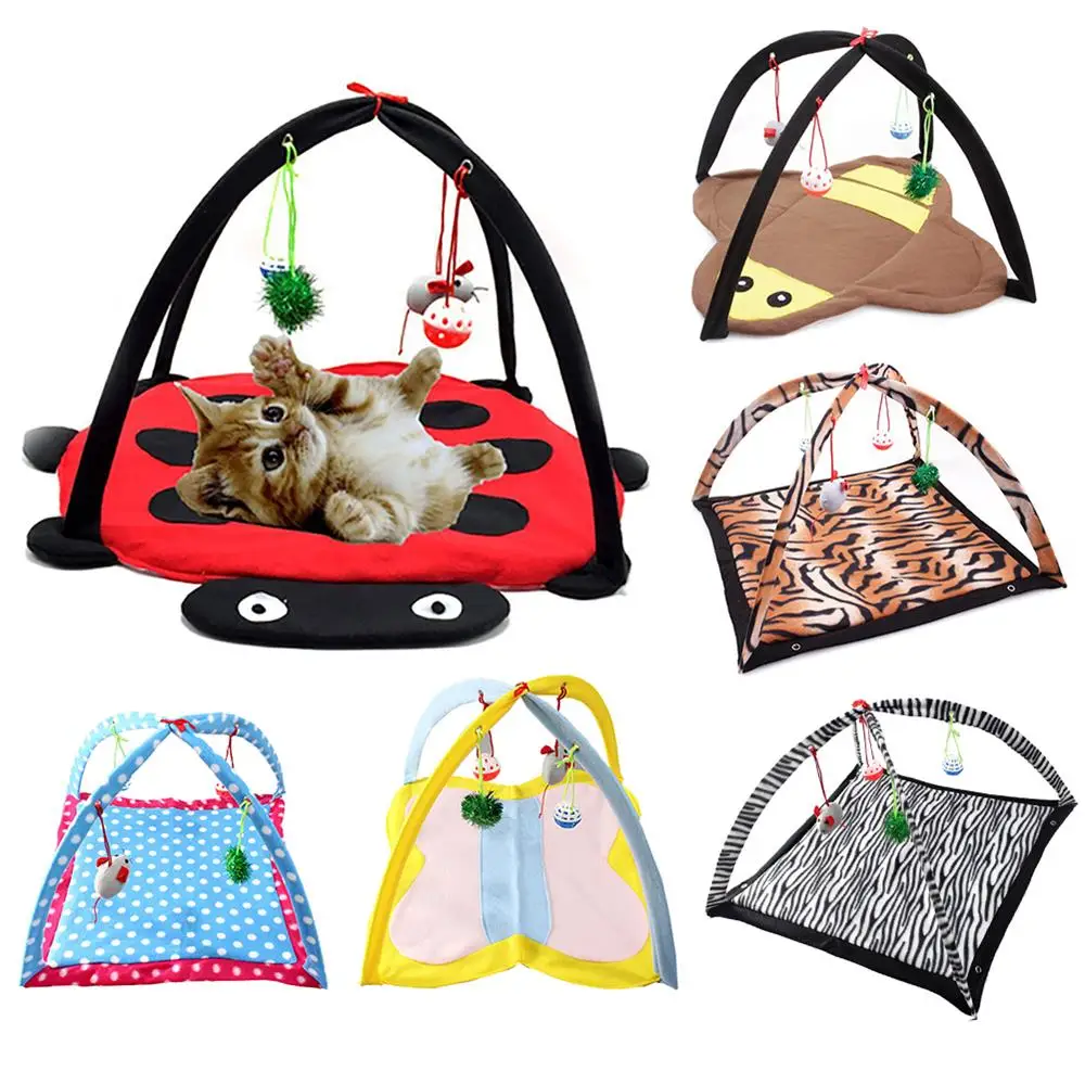 Small Pet Cat Bed Play Tent Multifunction Cat Hammocks Kitten Sleep Bed