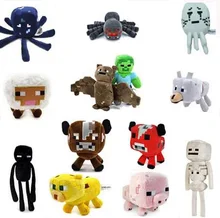 16CM 25CM 1PCS Minecraft Children toys wolf white sheep Ocelot Creeper Animal Soft Plush Toy Game