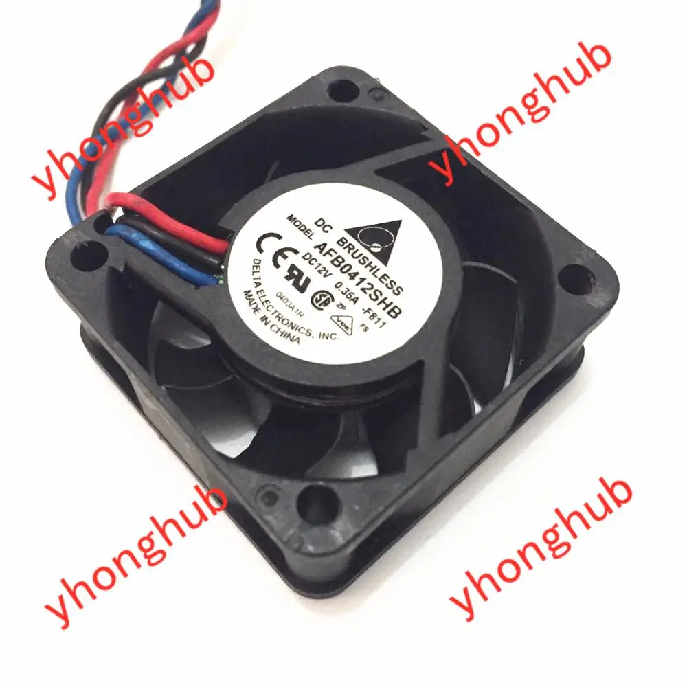 

Delta AFB0412SHB F811 DC 12V 0.35A 40x40x15mm Server Cooler Fan