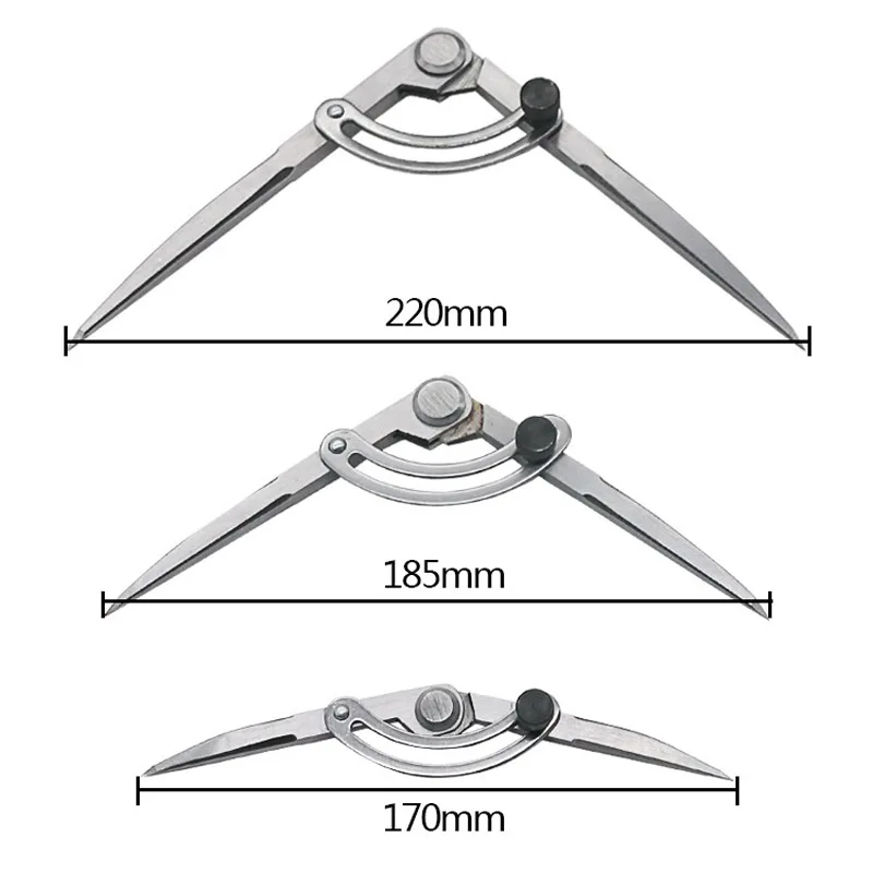 Spacing Compass Adjustable Leather Craft Rotating Tool Scriber DIY Edge Creaser Stitch Wing Divider Cross Line Compasses DTT88