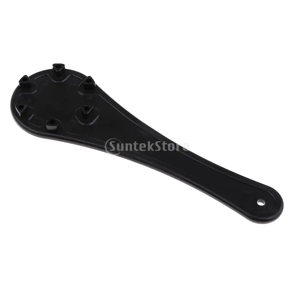 Premium Durable Black PVC Safety Air Valve Wrench 6 Groove Spanner for Kayak Canoe Inflatable Boat Fishing Dinghy